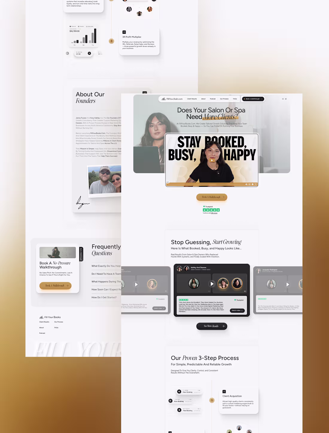 Cover image for Fillyourbooks full website redesign and