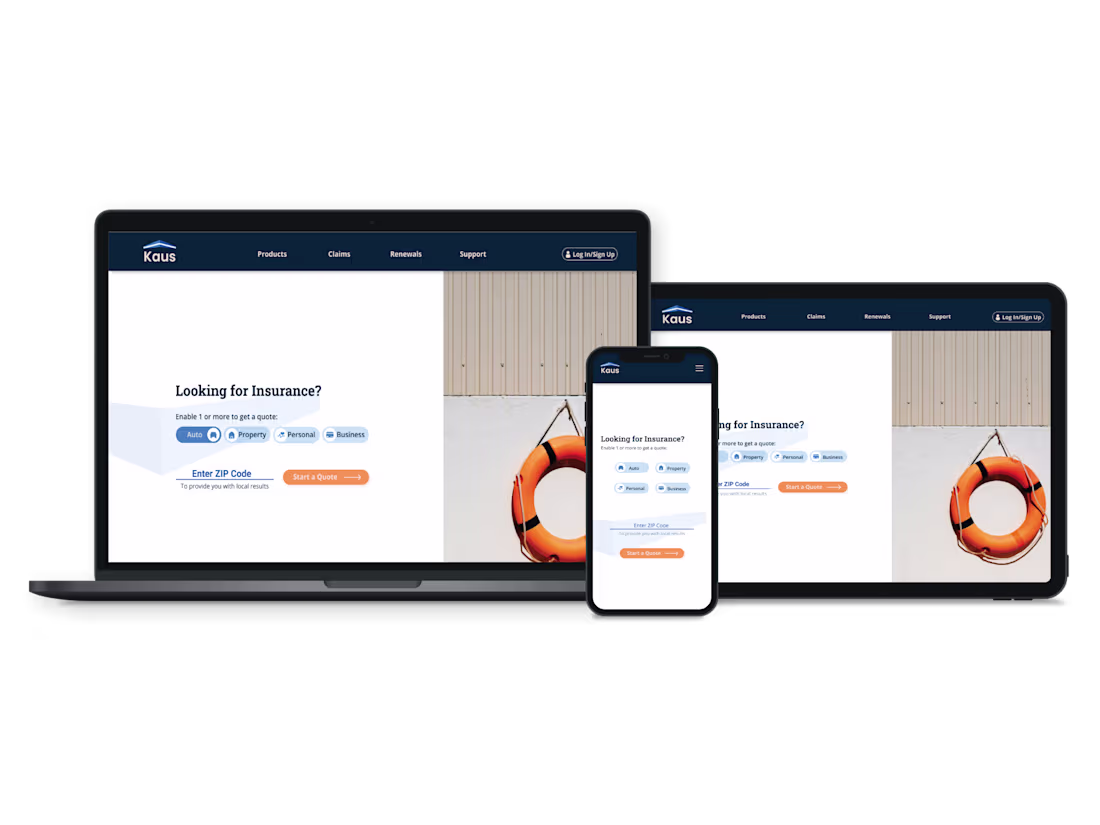 Cover image for Responsive Website and Logo Design for an Insurance Company