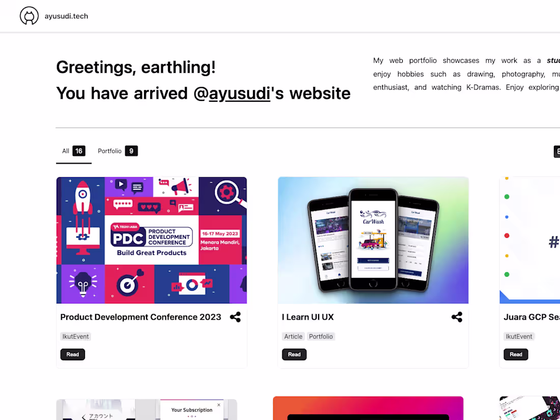 Cover image for Personal Website