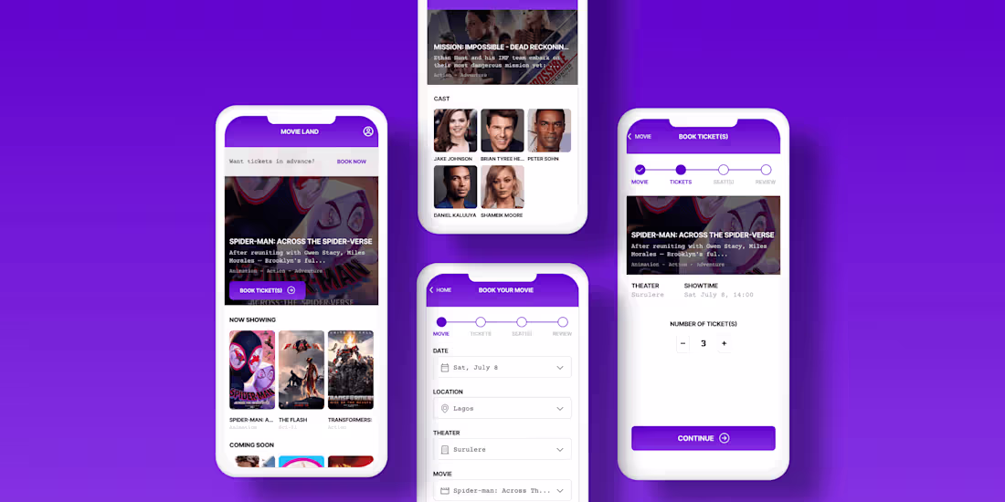 Cover image for Movie Ticketing App