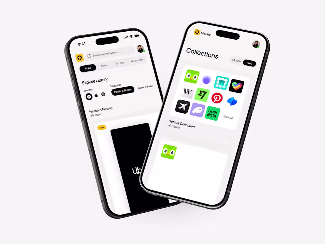 Cover image for Mockly is a curated library of production-ready mobile & web...