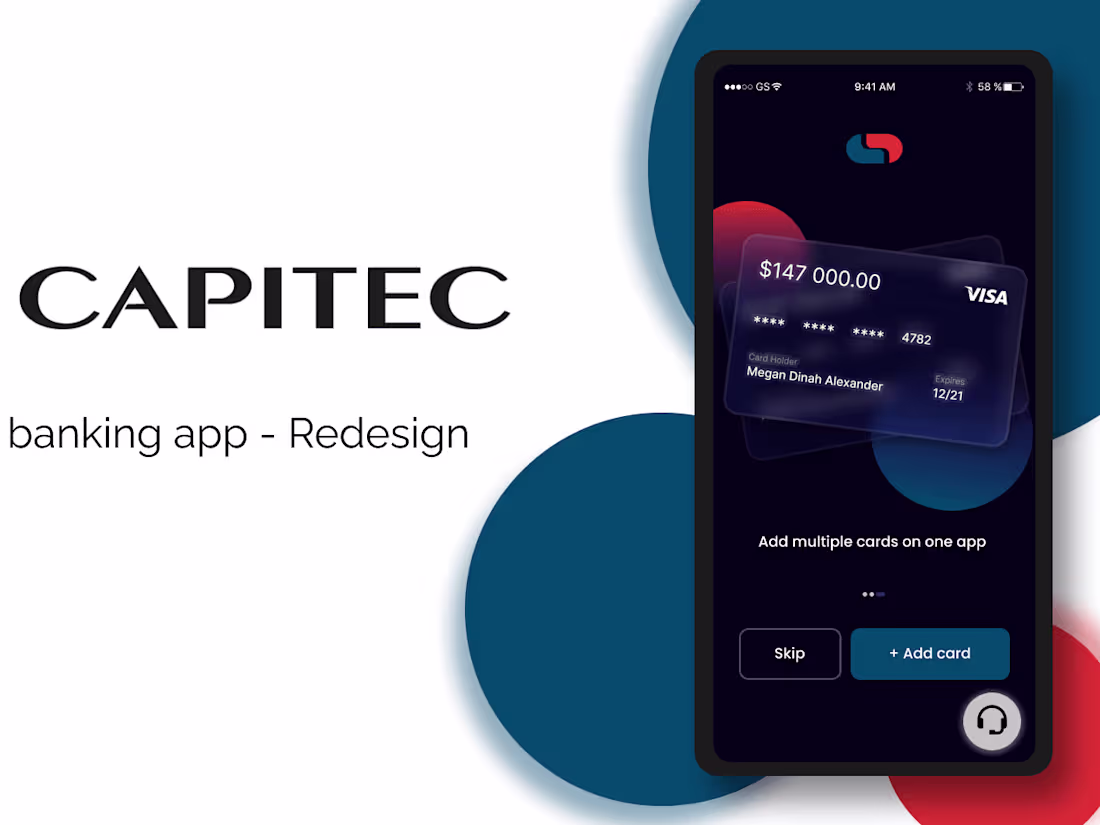 Cover image for Capitec mobile app redesign