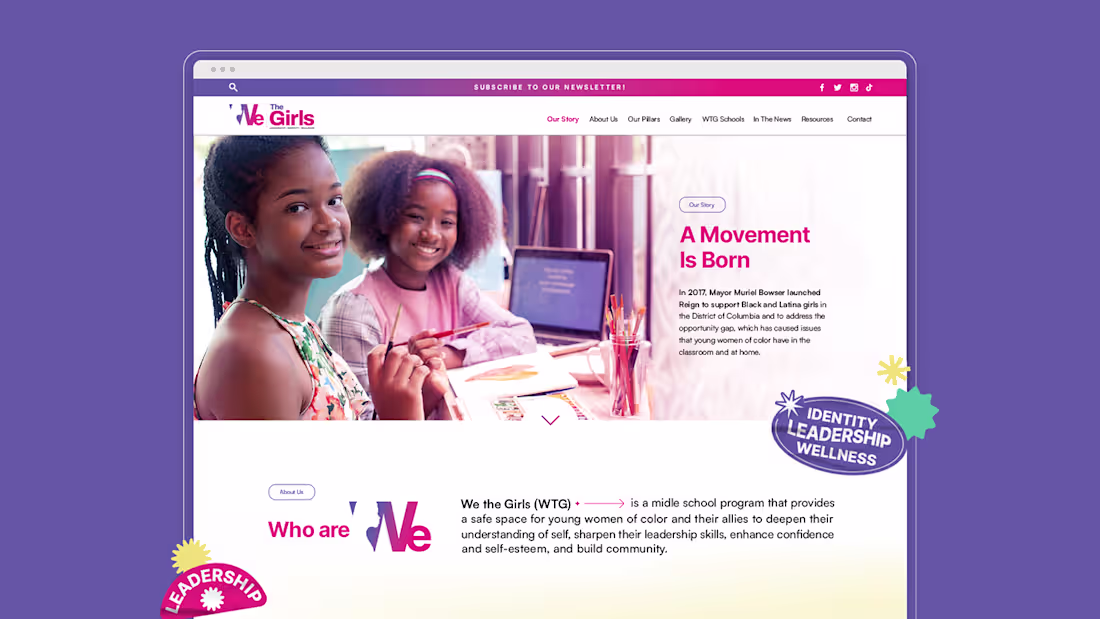 Cover image for We the Girls Logo Revamp & Website