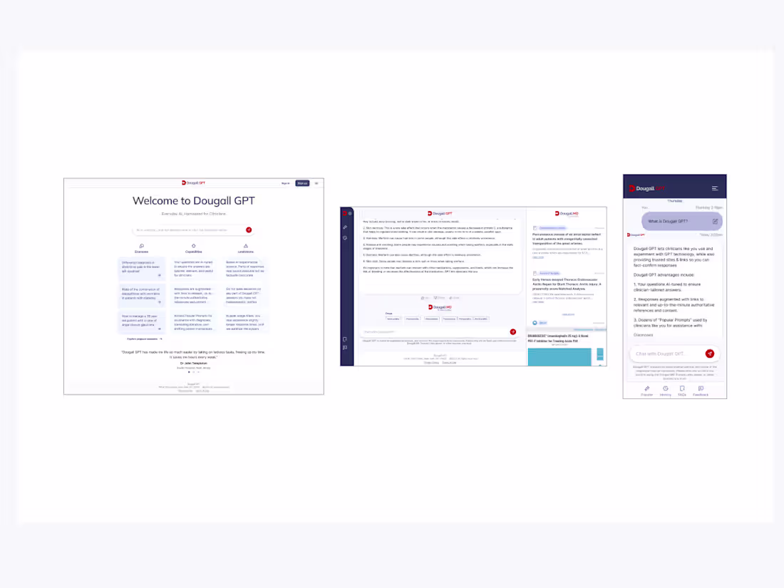 Cover image for Designed new AI product for healthcare professionals