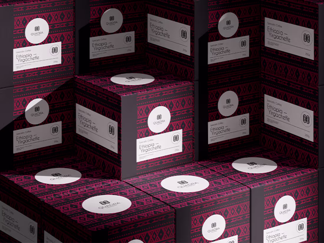Cover image for QUADRA Coffee is a conceptual rebranding project for a speci...