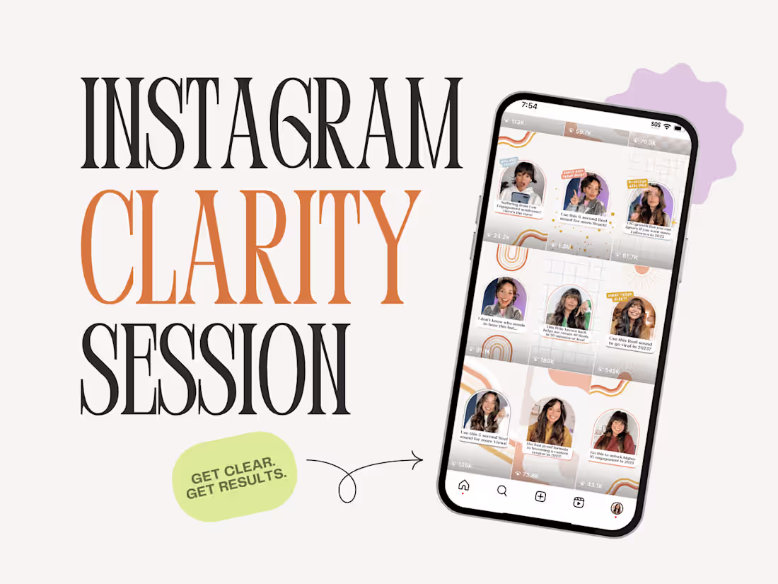 Cover image for Instagram Clarity Session: Get Clear & Grow Your Influence