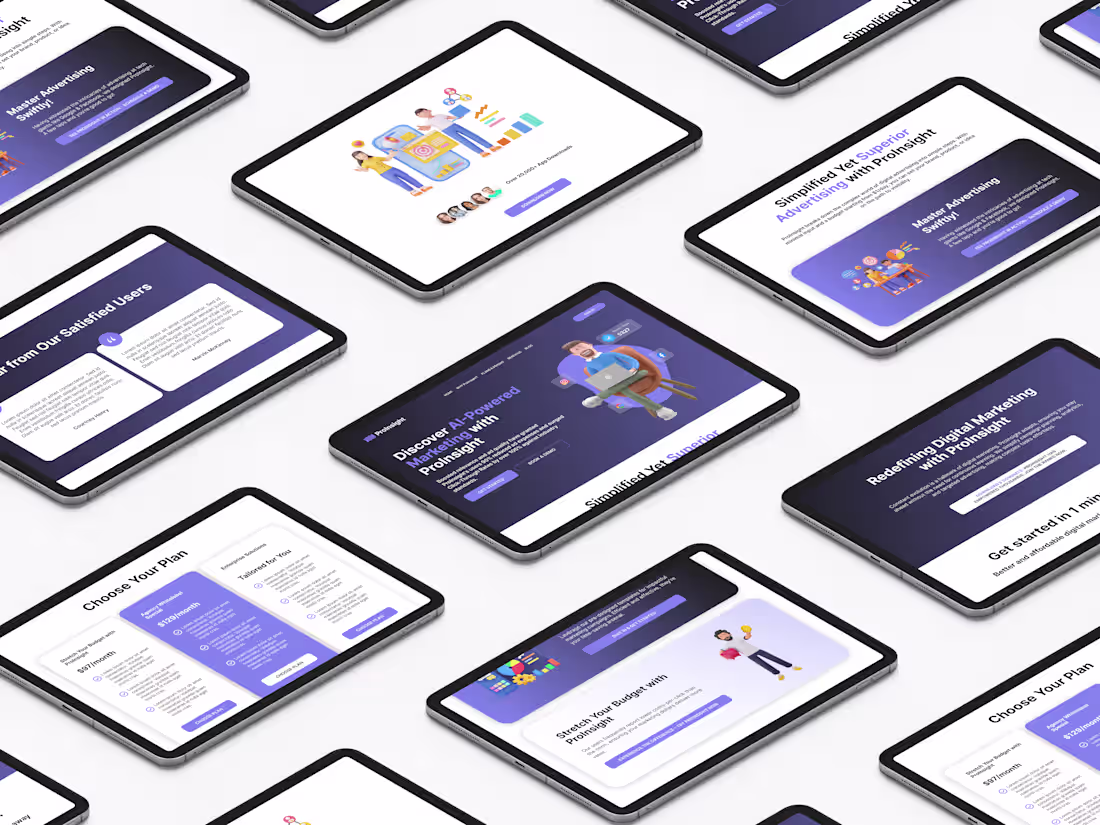 Cover image for ProInsight AI Marketing Landing Page