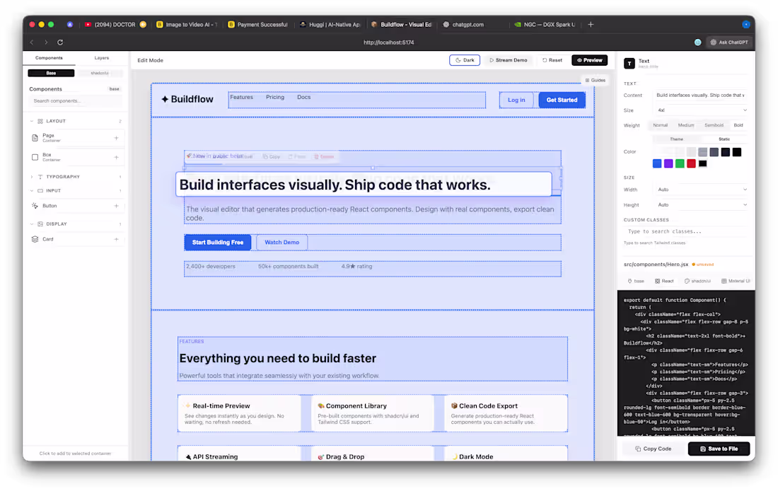 Cover image for real-time vibe coding builder with