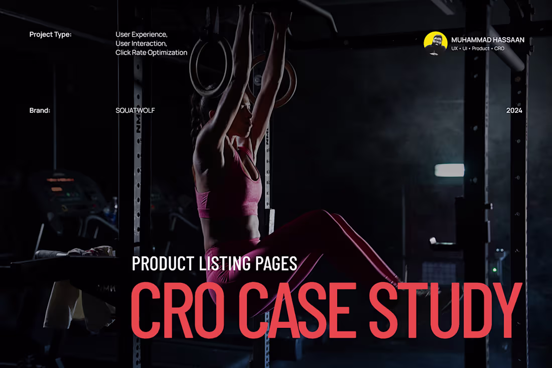 Cover image for CRO Case Study - Product Listing Page - SQUATWOLF