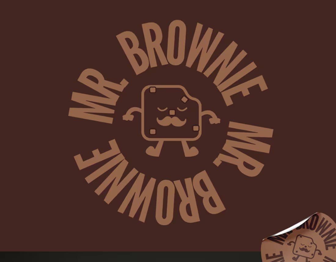 Cover image for Mr. Brownie. Logo.