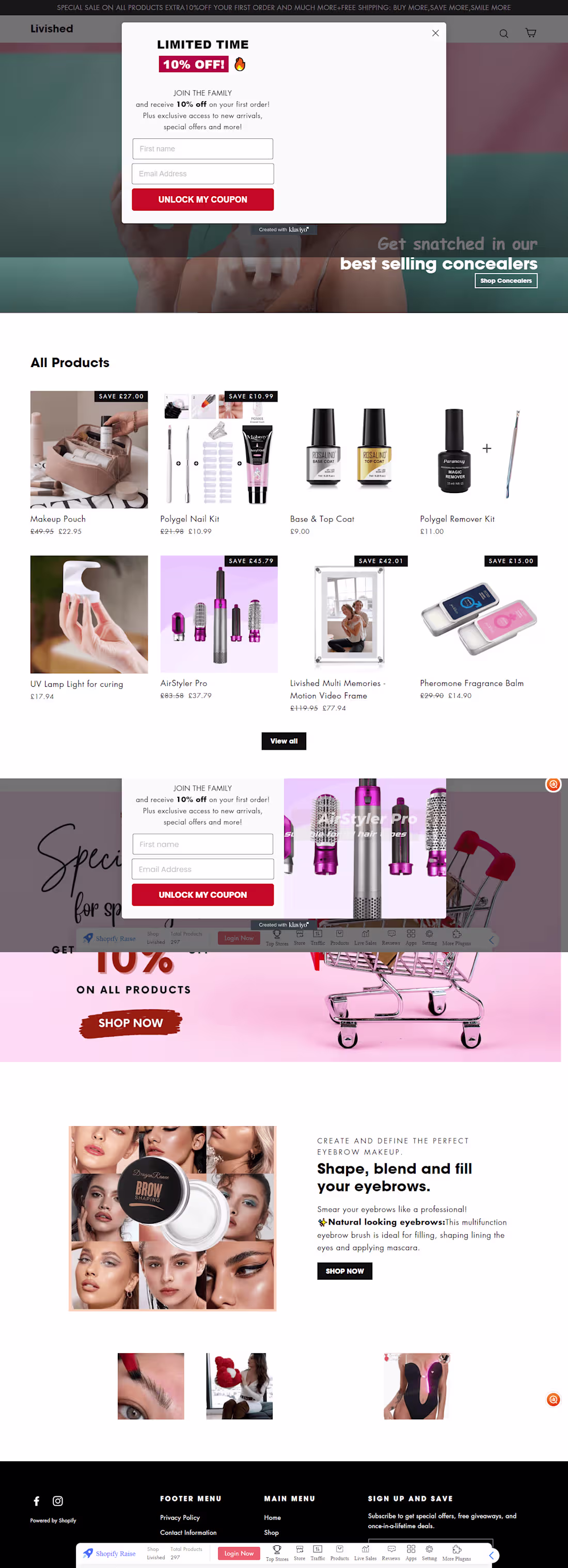 Cover image for Website Development and Marketing for Livished Clothing Brand