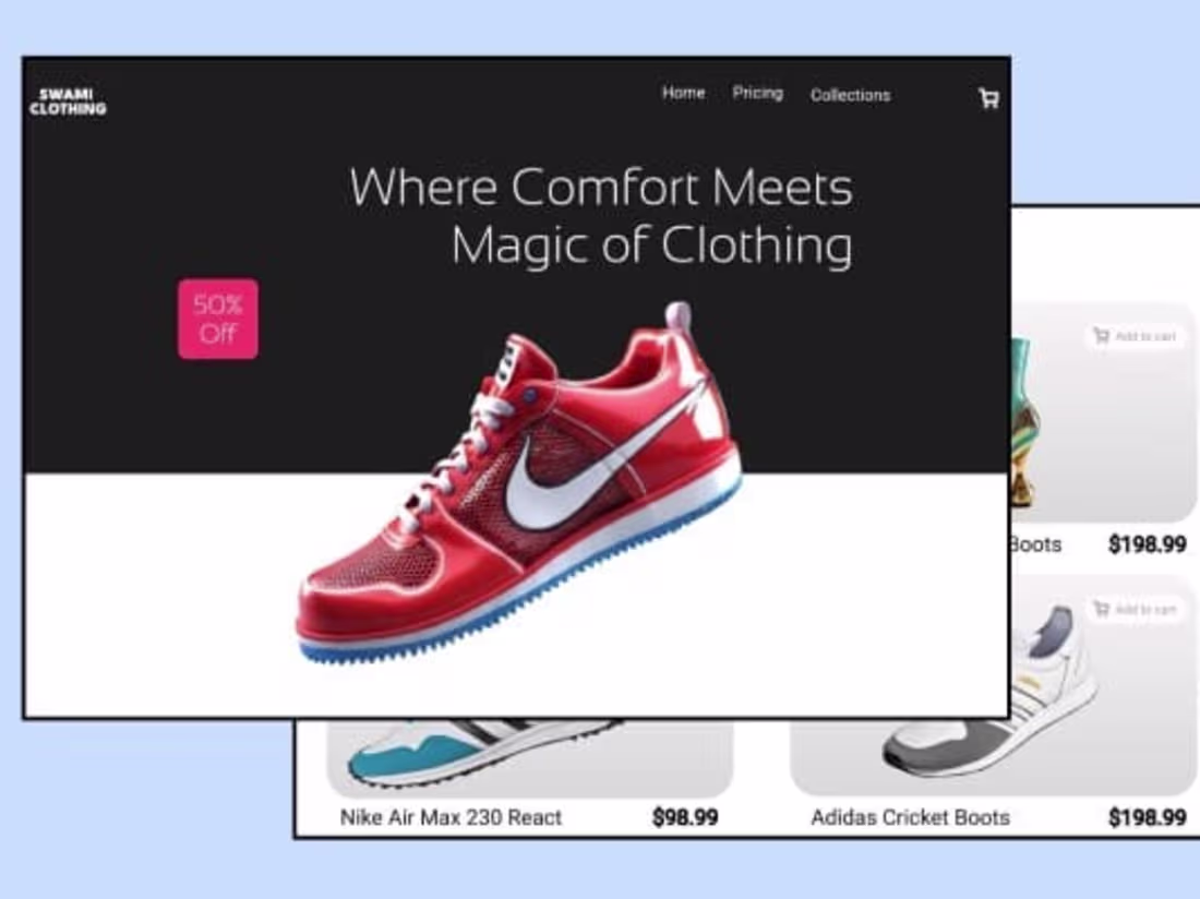 Cover image for Nike Store Website design