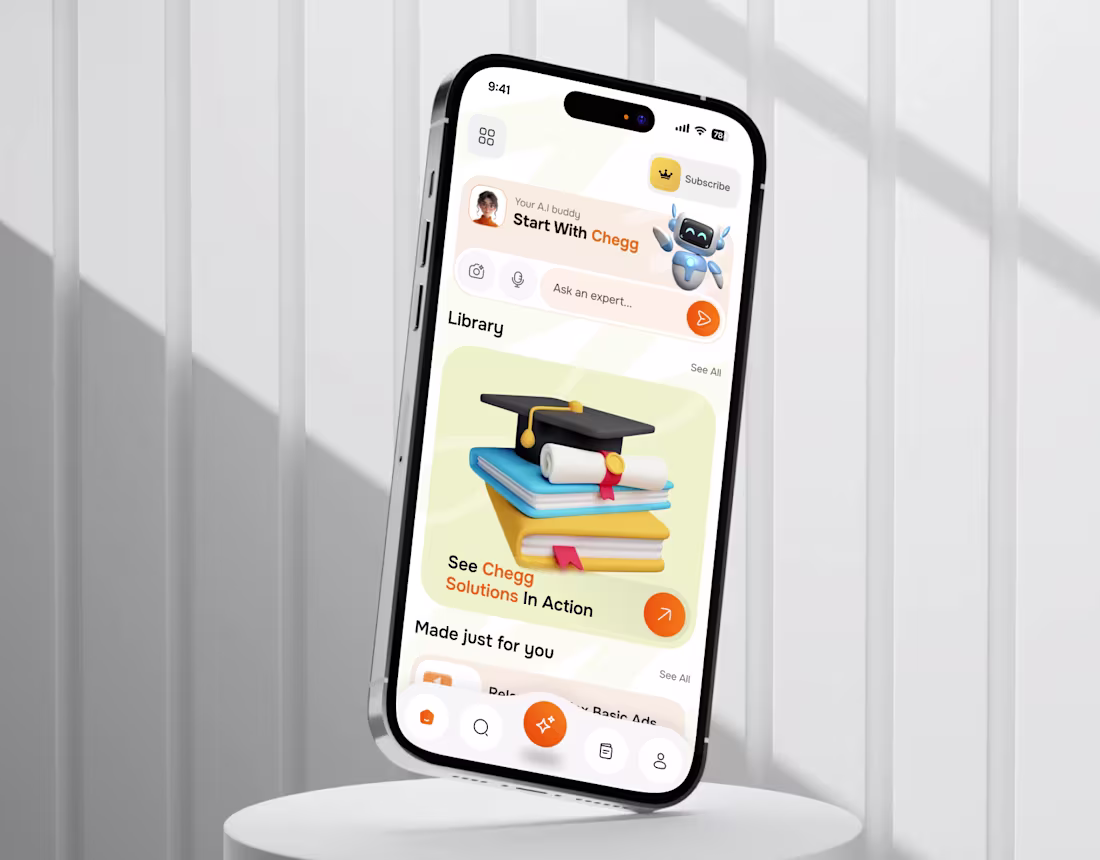 Cover image for AI Education App UI —