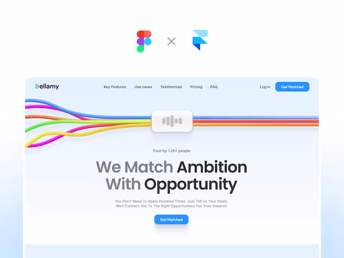 Cover image for  Bellamy.ai · Landing page des & dev in Framer