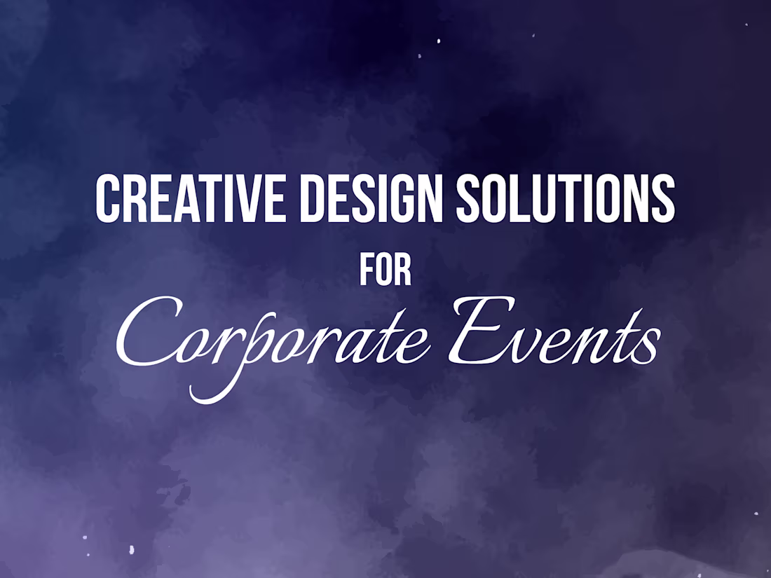 Cover image for Corporate Event Design ✅
