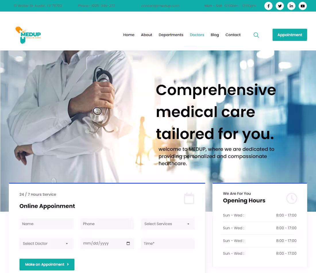 Cover image for Medical Clinic Website Redesign