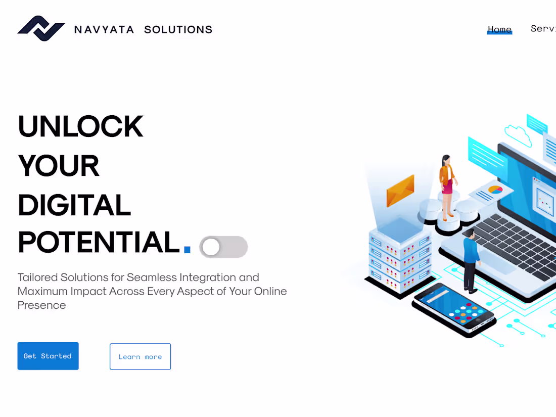 Cover image for Website Design For IT company Navyata Solution