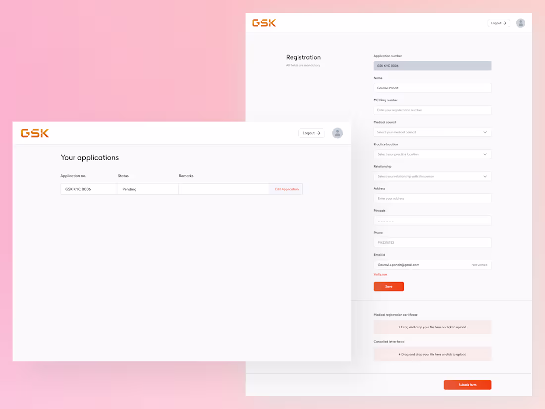 Cover image for GSK KYC portal