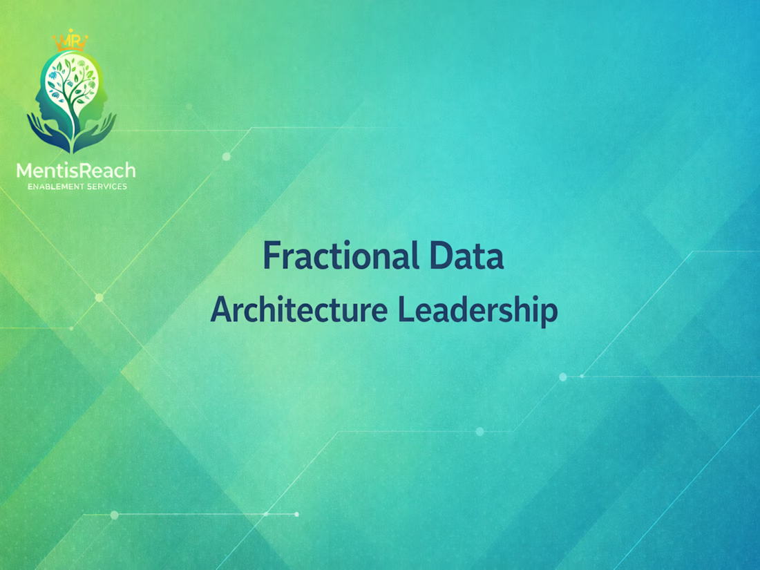 Cover image for Fractional architecture leadership engagement supporting
