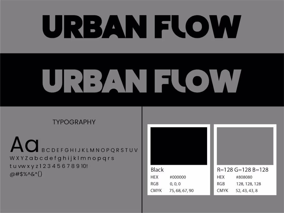 Cover image for URBAN FLOW – Bold Streetwear Logo & Brand Identity A strong,...