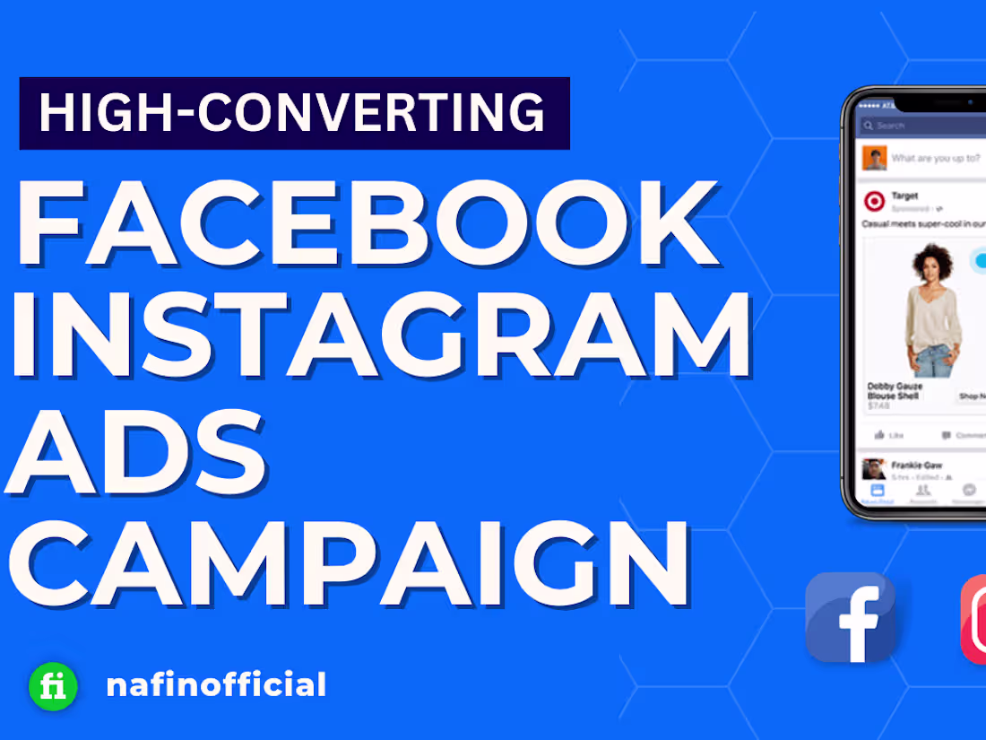 Cover image for Facebook ads campaigns, Shopify marketing, Instagram ads