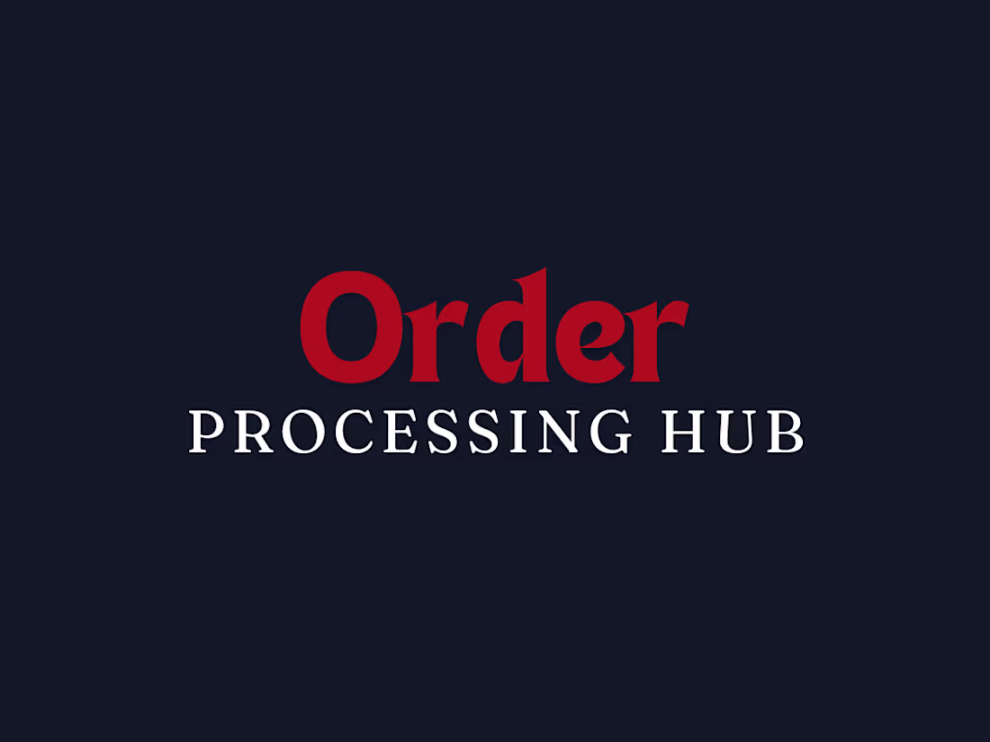 Cover image for Order Processing Hub