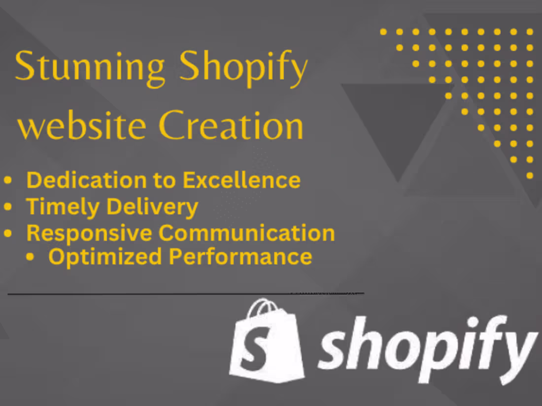 Cover image for Shopify Website Design and Marketing