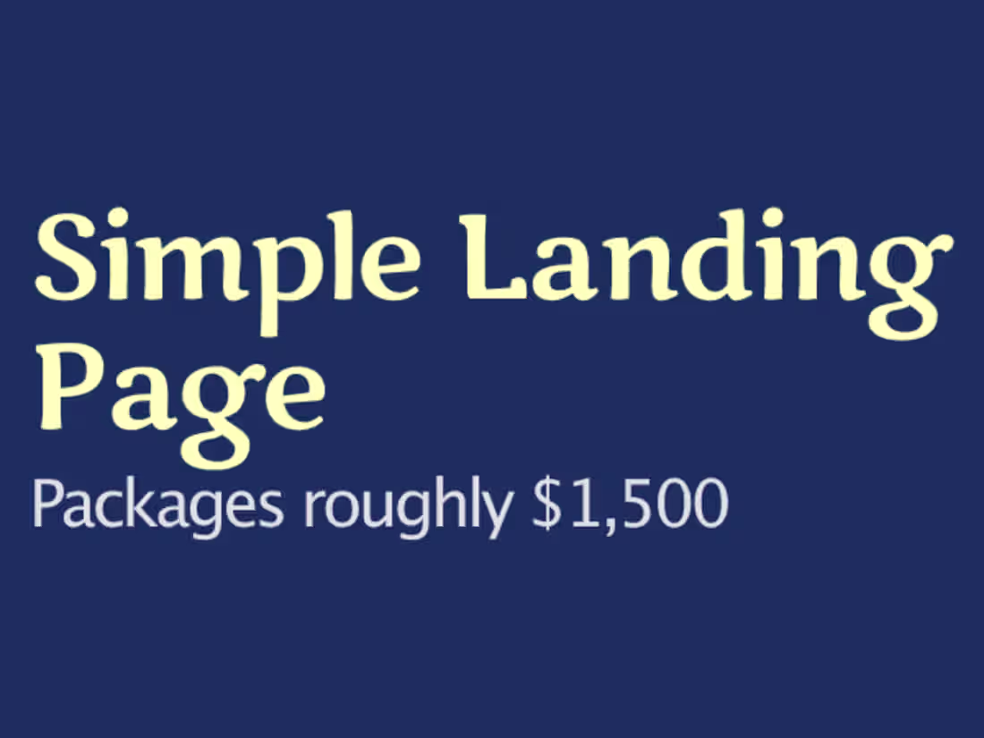 Cover image for Simple Landing Page