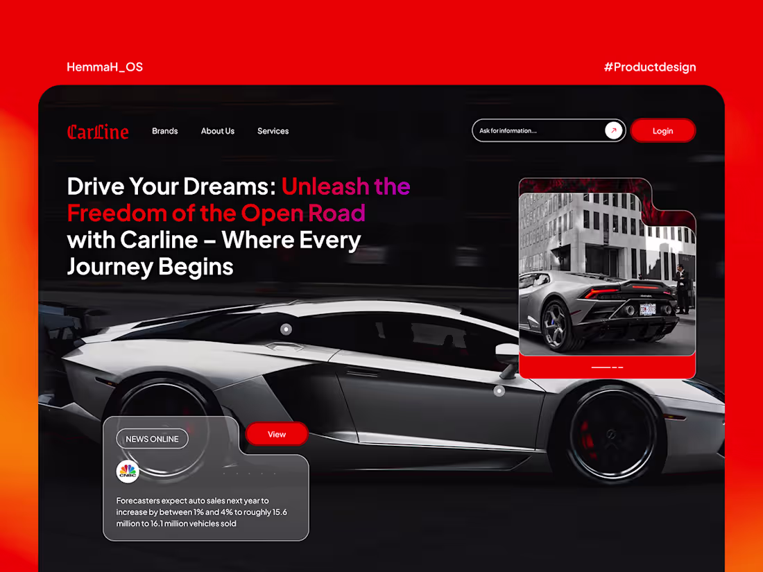 Cover image for Carline Landing Page