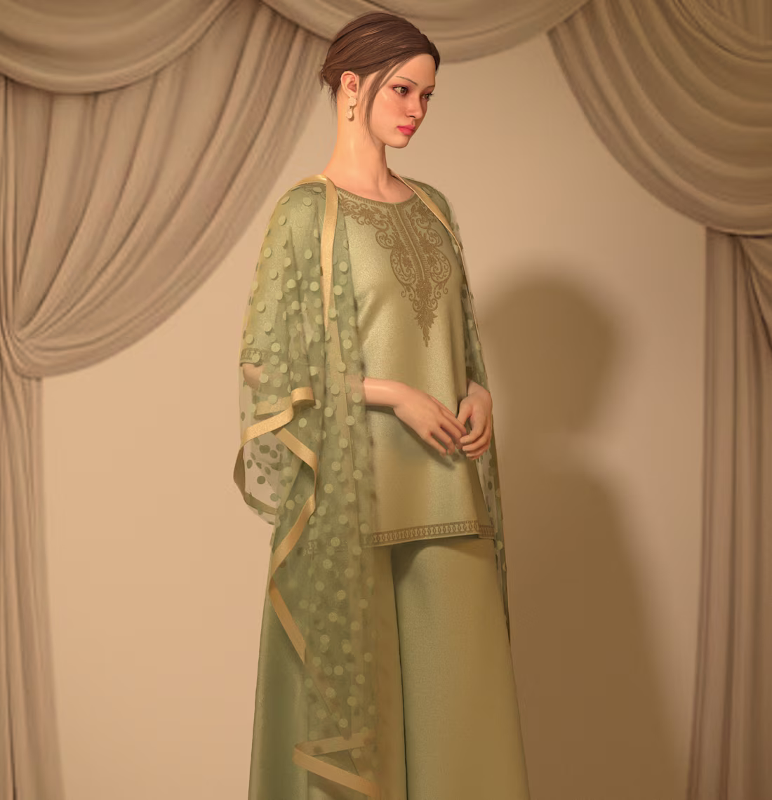 Cover image for Explore Indian Ethnic Wear with 3D Designed Kurti and Palazzo