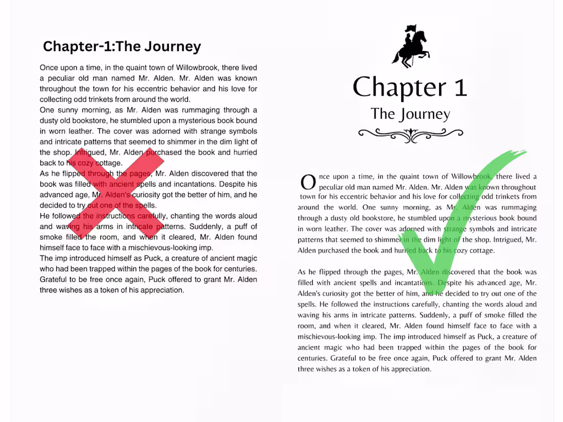 Cover image for Book formatting and layout design 