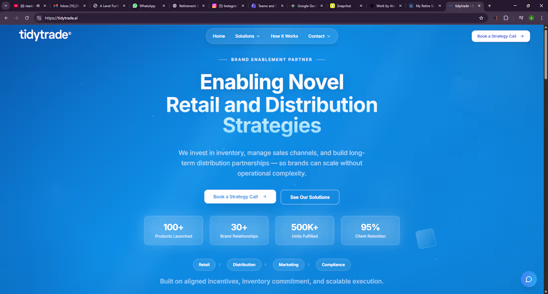 Cover image for TidyTrade Website Build