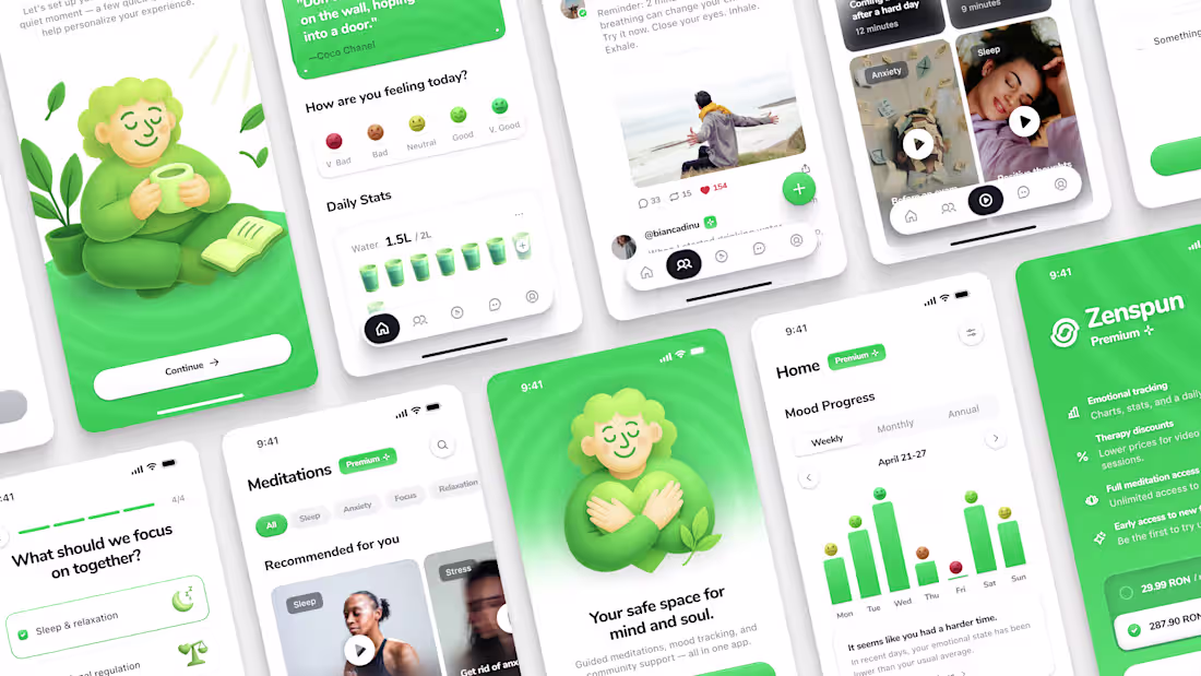 Cover image for Zenspun – Mobile App Design