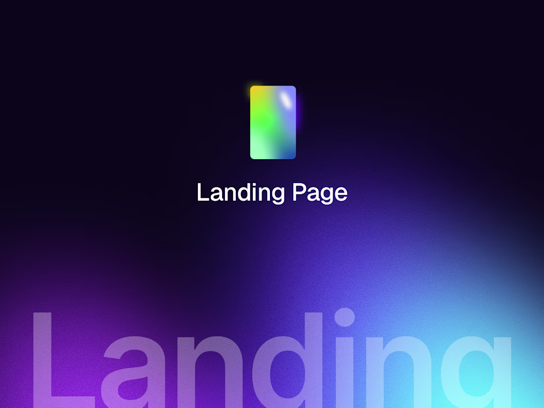 Cover image for Framer Landing Page Design & Development