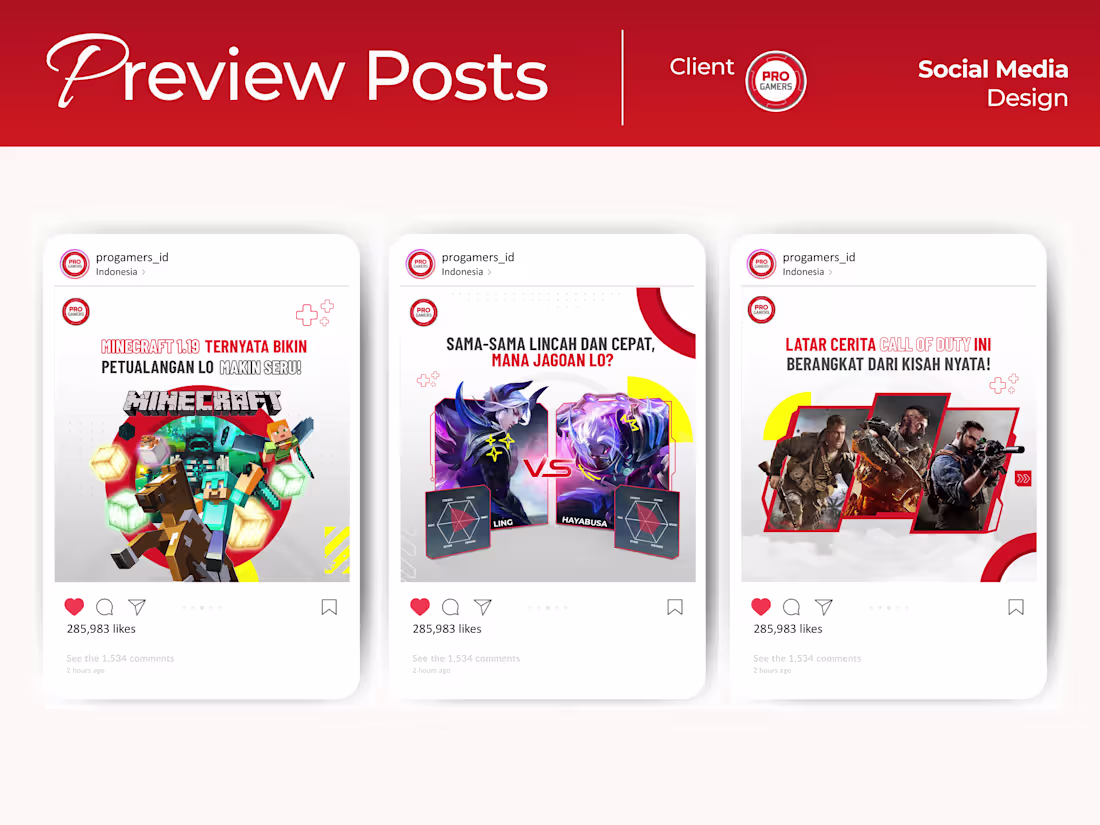 Cover image for PROGAMERS Social Media Content 