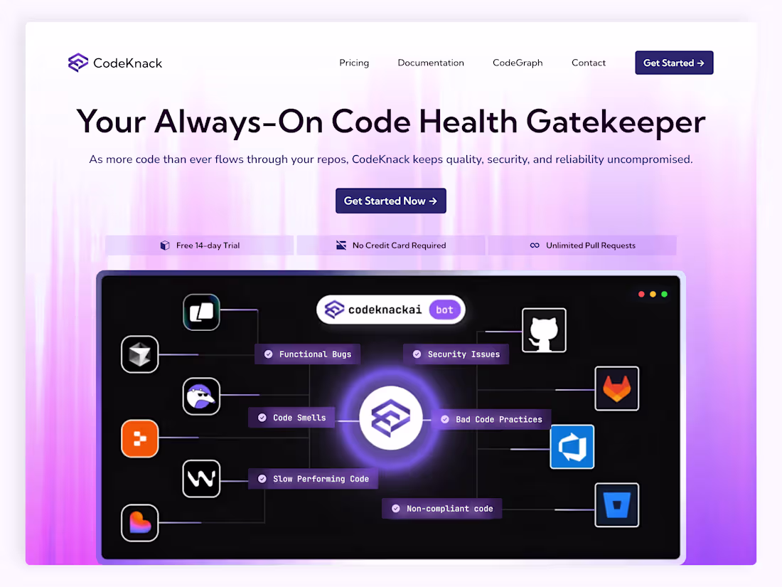 Cover image for Landing Page Design for CodeKnack