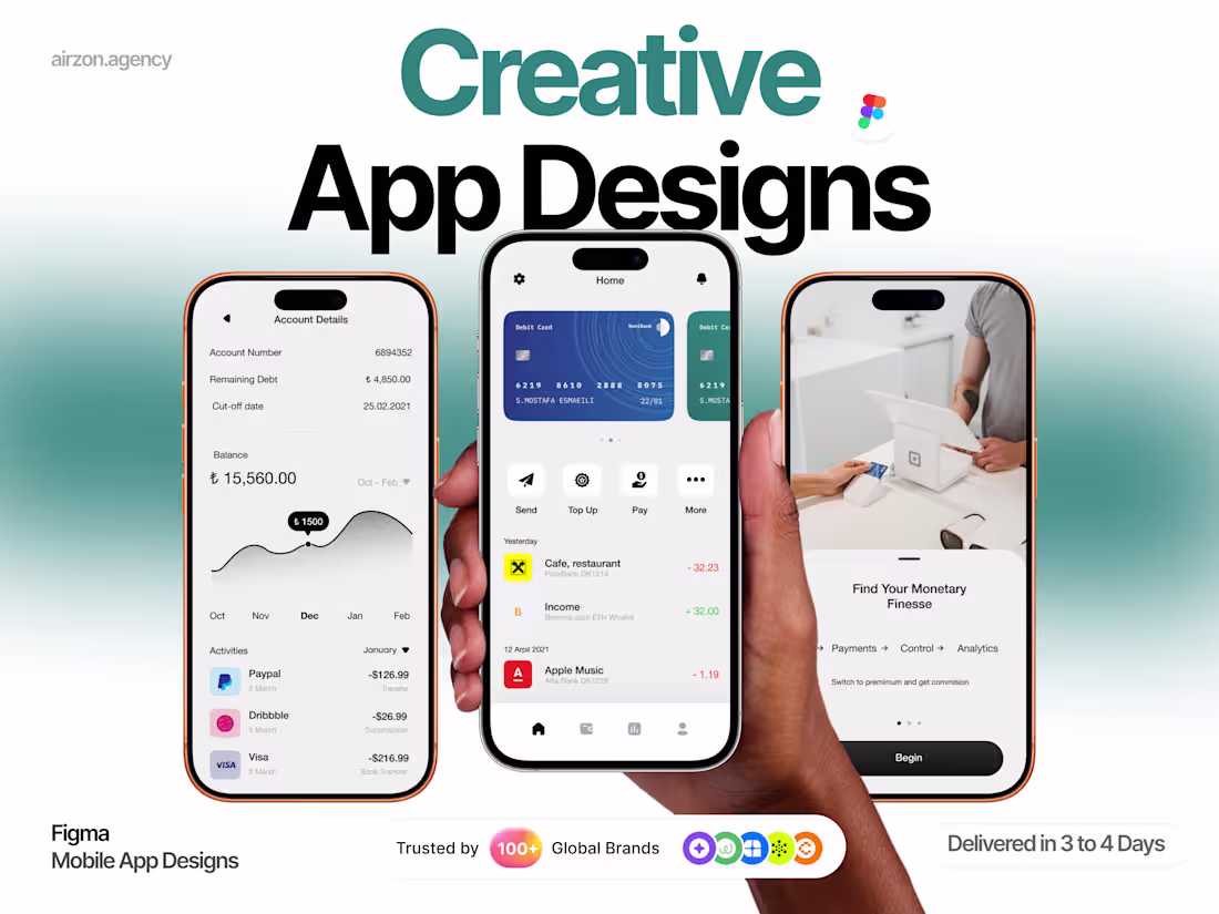 Cover image for Figma → Mobile App UI Design (Per Page)