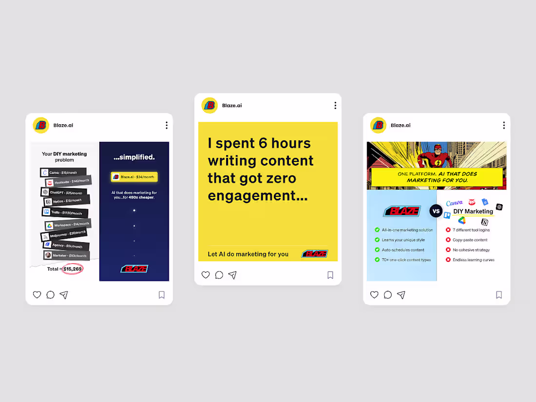 Cover image for Paid media designs I recently created for a client. I’ll be ...