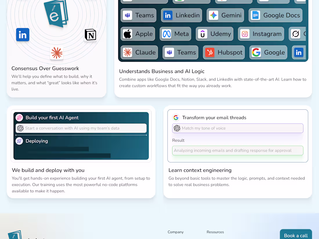 Cover image for Eclat AI Training Landing Page Design