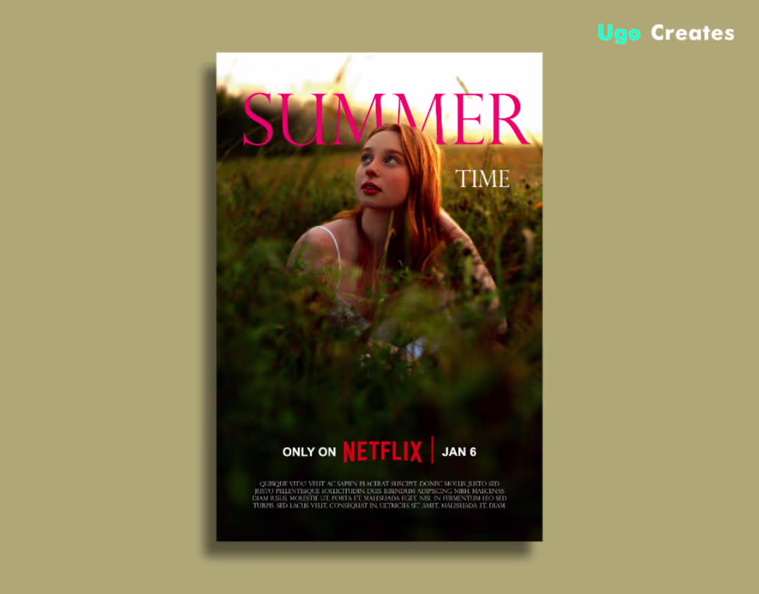 Cover image for Movie Poster Design For Summer Time