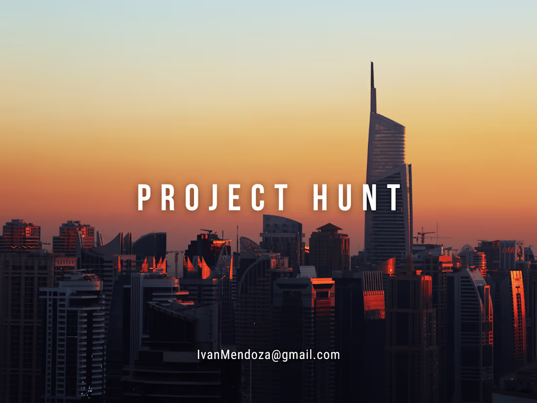 Cover image for "The Hunt Project".
