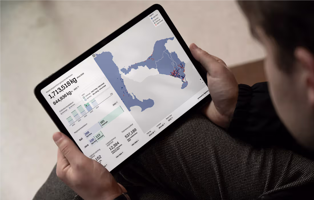 Cover image for Plastic in Bali interactive Map for Sungai Watch