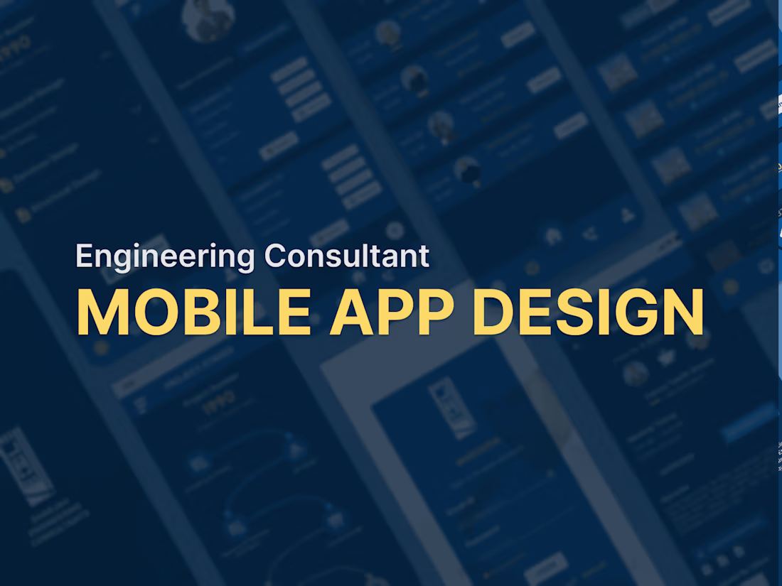 Cover image for 
Mobile Application UI UX Design For Construction Organization