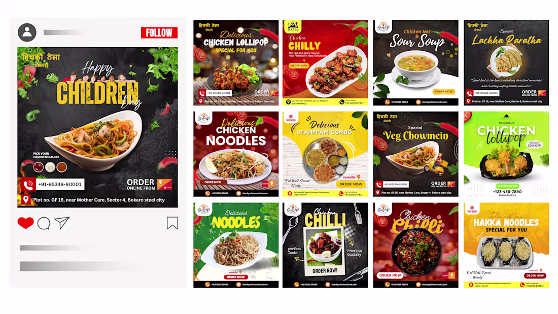 Cover image for Social Media Post Design by bittu rai :: Behance