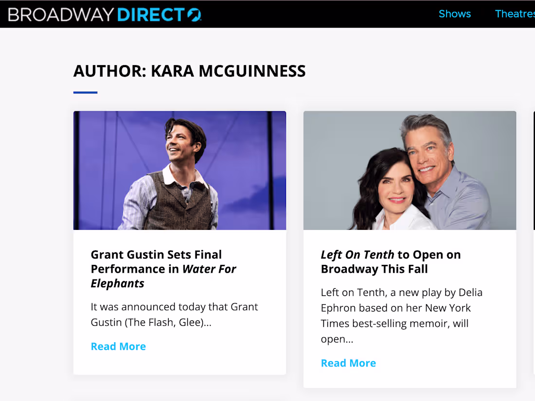 Cover image for Broadway Direct Content Writer