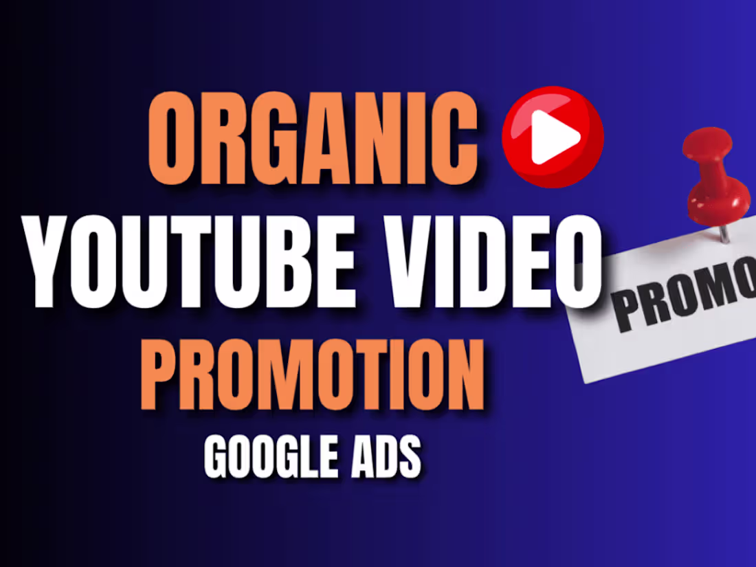 Cover image for I will do Super fast organic YouTube video promotion 