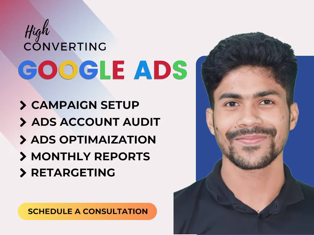 Cover image for Google Ads PPC Setup Audit and Monthly Management