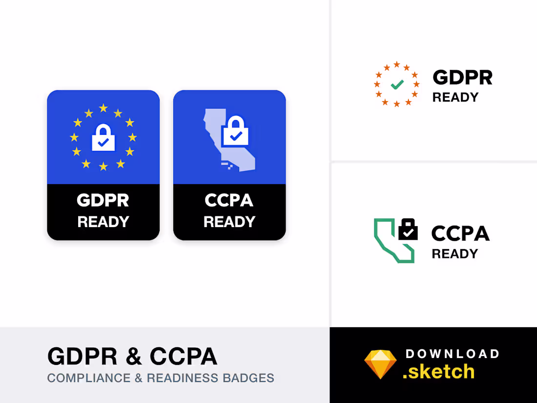 Cover image for GDPR & CCPA - Compliance and Readiness Badges