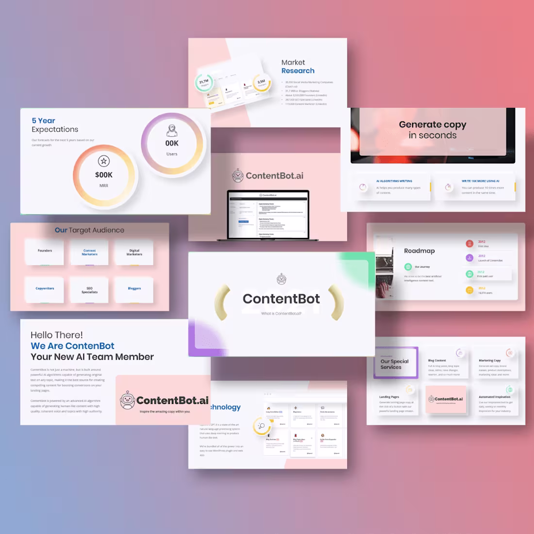 Cover image for ContentBot Pitch Deck