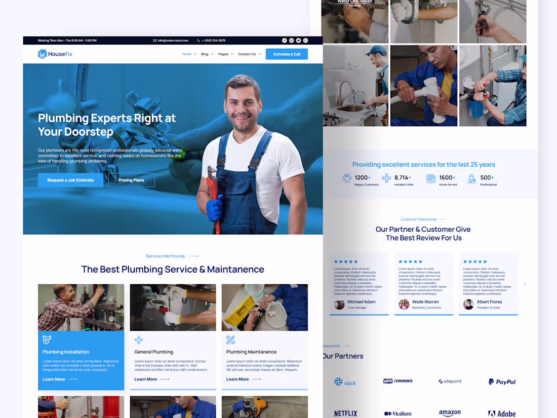 Cover image for Housefix - HVAC Website | Design and Webflow Development